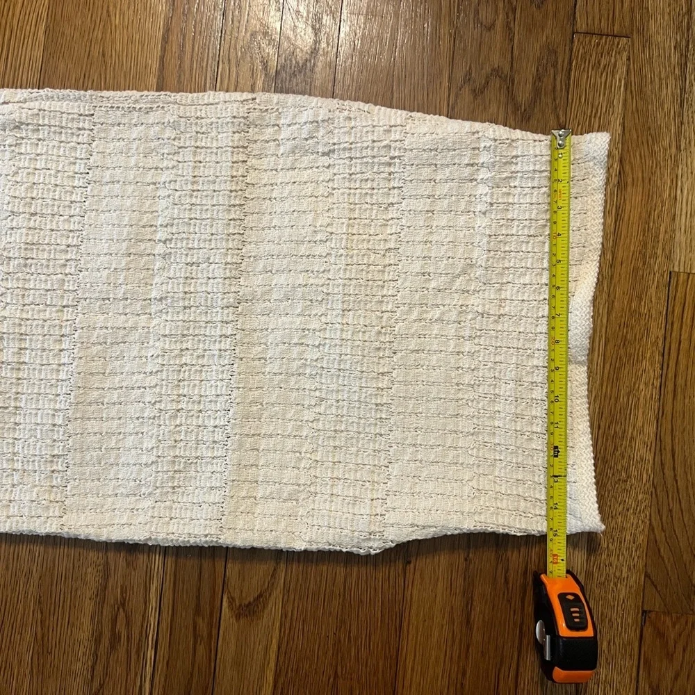 Zara Ivory Woven Ribbed Door Mat